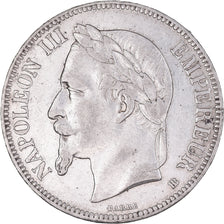 Monnaie, France, Napoleon III, 5 Francs, 1868, Strasbourg, TTB, Argent