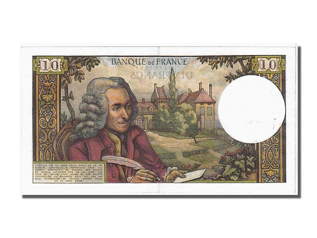 France, 10 Francs, 10 F 1963-1973 ''Voltaire'', 1964, KM #147a, 1964-06-04,...