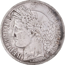 Monnaie, France, Cérès, 5 Francs, 1849, Paris, main-chien, TB+, Argent