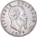 Coin, Italy, Vittorio Emanuele II, 5 Lire, 1877, Rome, EF(40-45), Silver, KM:8.4