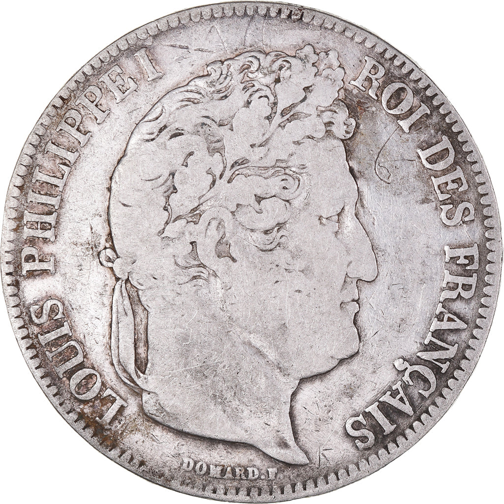 Coin, France, Louis-Philippe, 5 Francs, 1834, Lille, VF(30-35), Silver