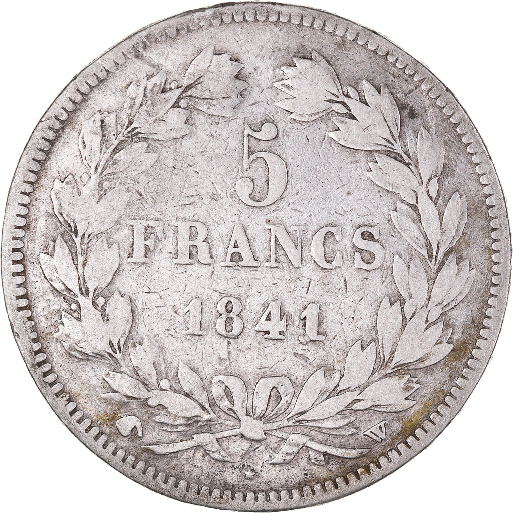 Monnaie, France, Louis-Philippe, 5 Francs, 1841, Lille, TB, Argent, Gadoury:678