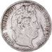 Coin, France, Louis-Philippe, 5 Francs, 1837, Rouen, VF(30-35), Silver