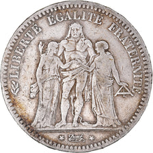 Coin, France, Hercule, 5 Francs, 1849, Paris, VF(30-35), Silver, KM:756.1