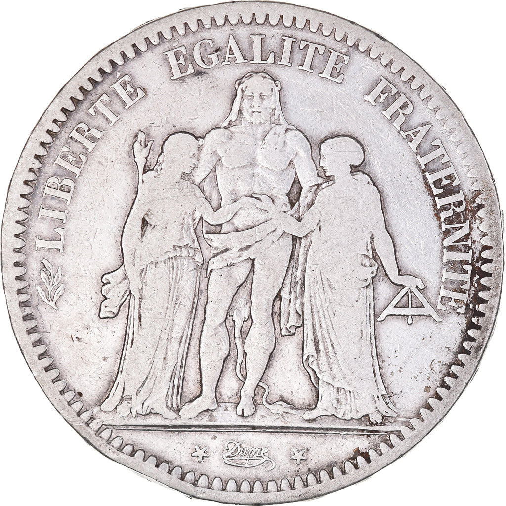 Monnaie, France, Hercule, 5 Francs, 1848, Paris, TB+, Argent, Gadoury:683