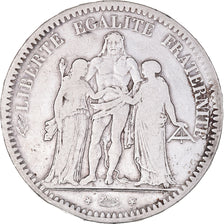 Monnaie, France, Hercule, 5 Francs, 1848, Paris, TB+, Argent, Gadoury:683