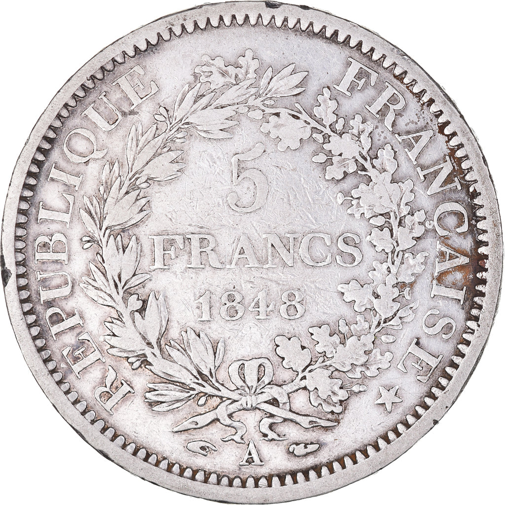 Monnaie, France, Hercule, 5 Francs, 1848, Paris, TB+, Argent, Gadoury:683