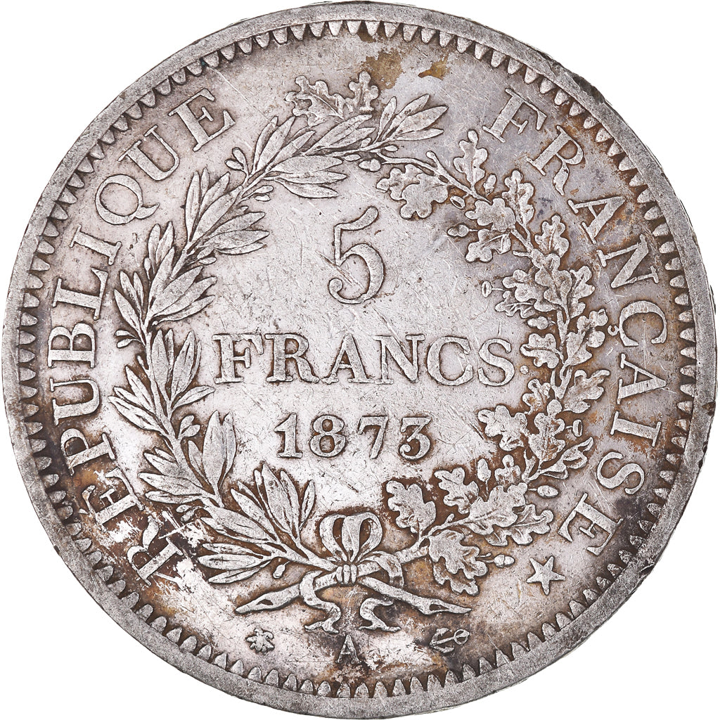 Monnaie, France, Hercule, 5 Francs, 1873, Paris, TTB, Argent, Gadoury:745a