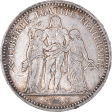 Coin, France, Hercule, 5 Francs, 1873, Paris, EF(40-45), Silver, KM:820.1