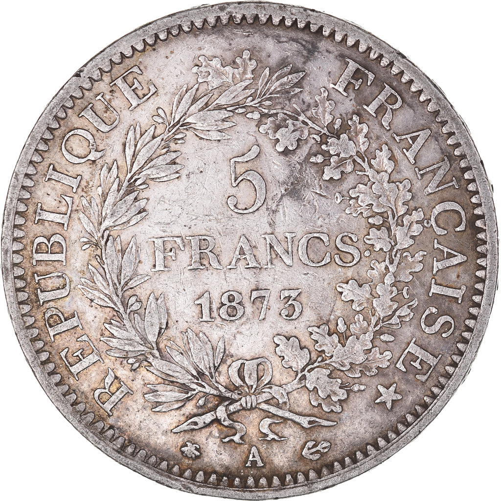 Coin, France, Hercule, 5 Francs, 1873, Paris, EF(40-45), Silver, KM:820.1