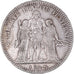 Moneta, Francia, Hercule, 5 Francs, 1873, Paris, MB+, Argento, KM:820.1