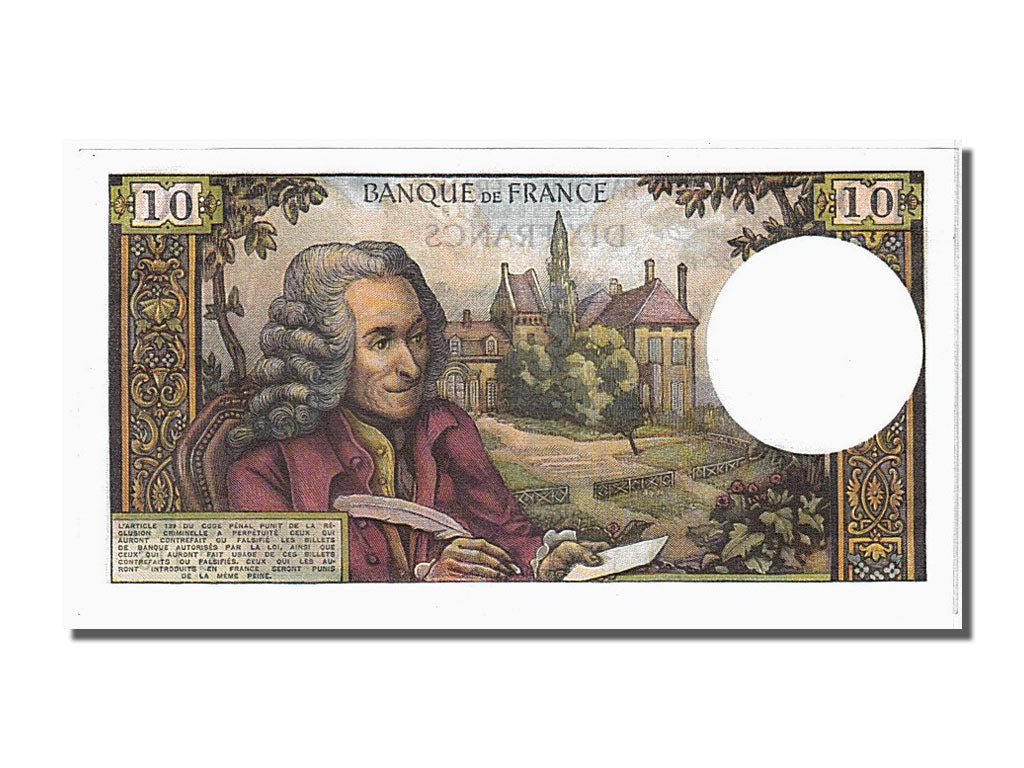 France, 10 Francs, 10 F 1963-1973 ''Voltaire'', 1964, KM #147a, 1964-10-01,...