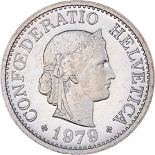 Coin, Switzerland, 10 Rappen, 1979, Bern, Proof, MS(60-62), Copper-nickel, KM:27