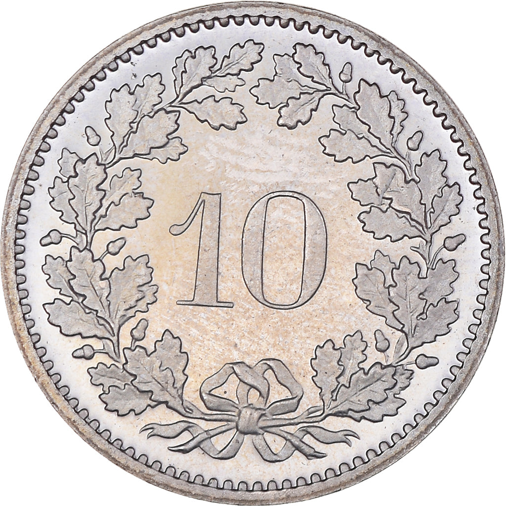 Coin, Switzerland, 10 Rappen, 1979, Bern, Proof, MS(60-62), Copper-nickel, KM:27