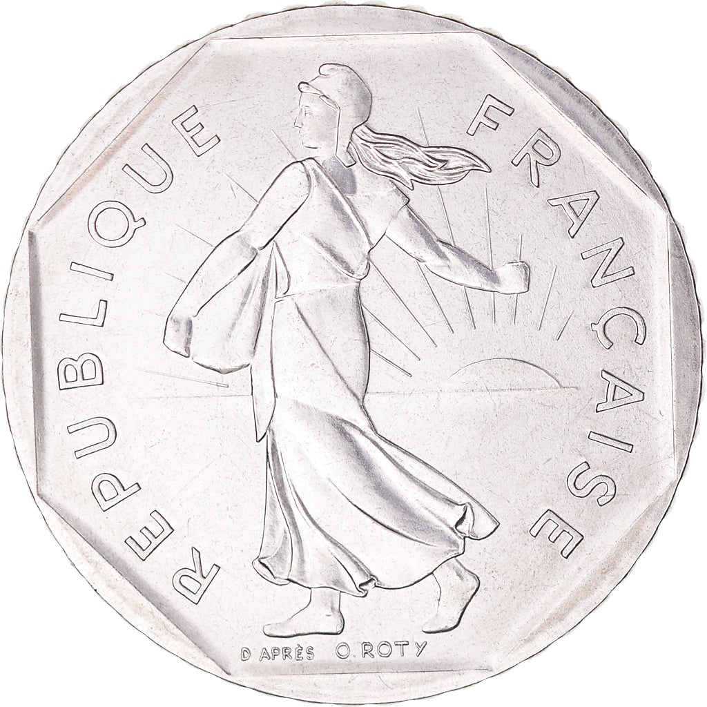 Moneta, Francja, Semeuse, 2 Francs, 1980, Paris, MS(60-62), Nikiel, KM:942.1
