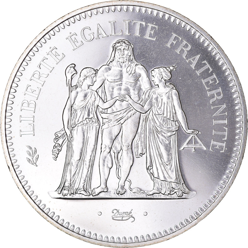 Coin, France, Hercule, 50 Francs, 1980, Paris, MS(65-70), Silver, KM:941.1