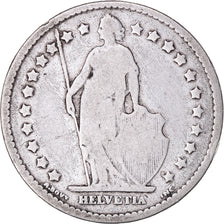 Coin, Switzerland, Franc, 1876, Bern, VF(20-25), Silver, KM:24