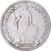 Coin, Switzerland, Franc, 1876, Bern, VF(20-25), Silver, KM:24