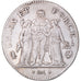 Coin, France, Union et Force, 5 Francs, AN 7 (1798-1799), Bayonne, EF(40-45)