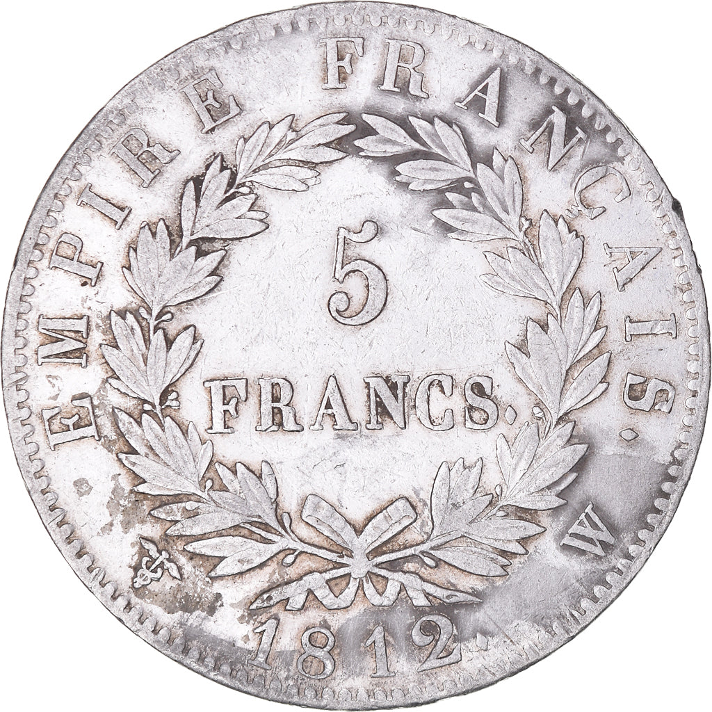 Monnaie, France, Napoléon I, 5 Francs, 1812, Lille, TTB, Argent, Gadoury:584