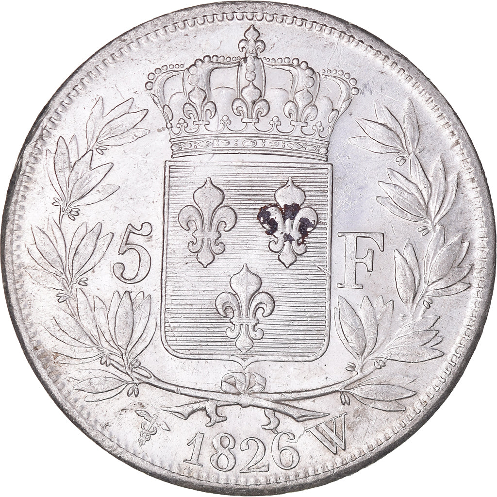 Moneta, Francia, Charles X, 5 Francs, 1826, Lille, Rare in this quality, SPL-
