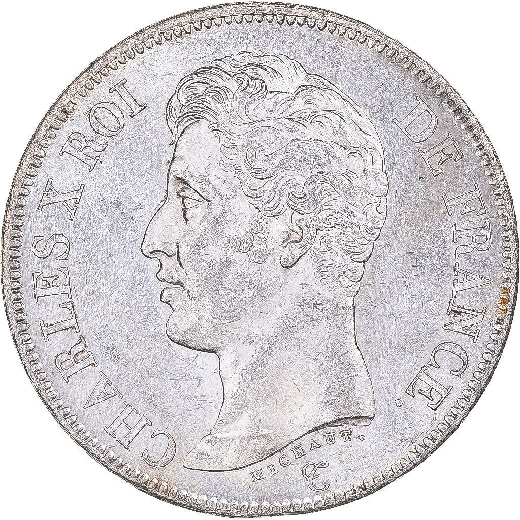 Monnaie, France, Charles X, 5 Francs, 1826, Paris, Rare in this quality, SUP