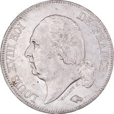 Coin, France, Louis XVIII, 5 Francs, 1821, Lille, Rare in this quality