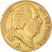 Coin, France, Louis XVIII, 20 Francs, 1819, Paris, VF(30-35), Gold, KM:712.1
