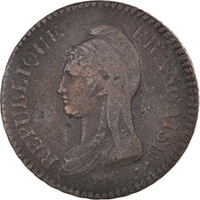 Coin, France, Dupré, Decime, AN 8, Paris, VF(20-25), Bronze, KM:645.1
