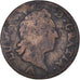 Moneta, Francja, Louis XV, Sol, 1772, Lille, VF(20-25), Miedź, KM:545.12
