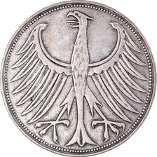 Coin, GERMANY - FEDERAL REPUBLIC, 5 Mark, 1951, Munich, EF(40-45), Silver