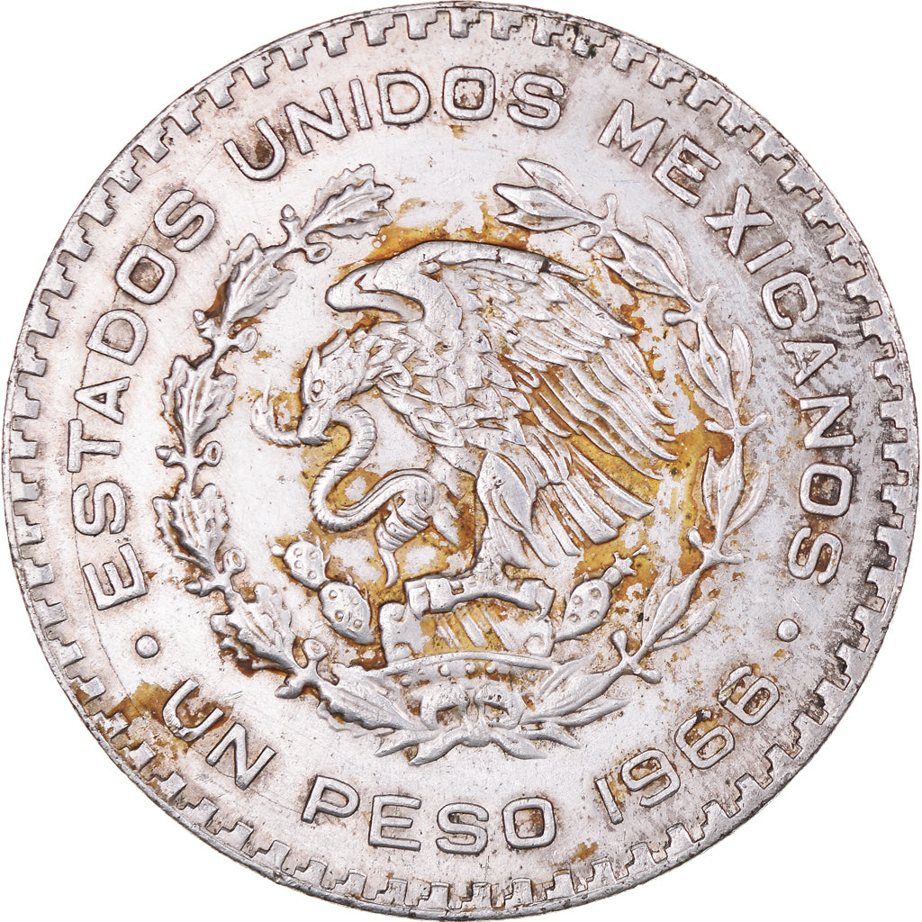 Monnaie, Mexique, Peso, 1966, Mexico City, TTB+, Argent, KM:459