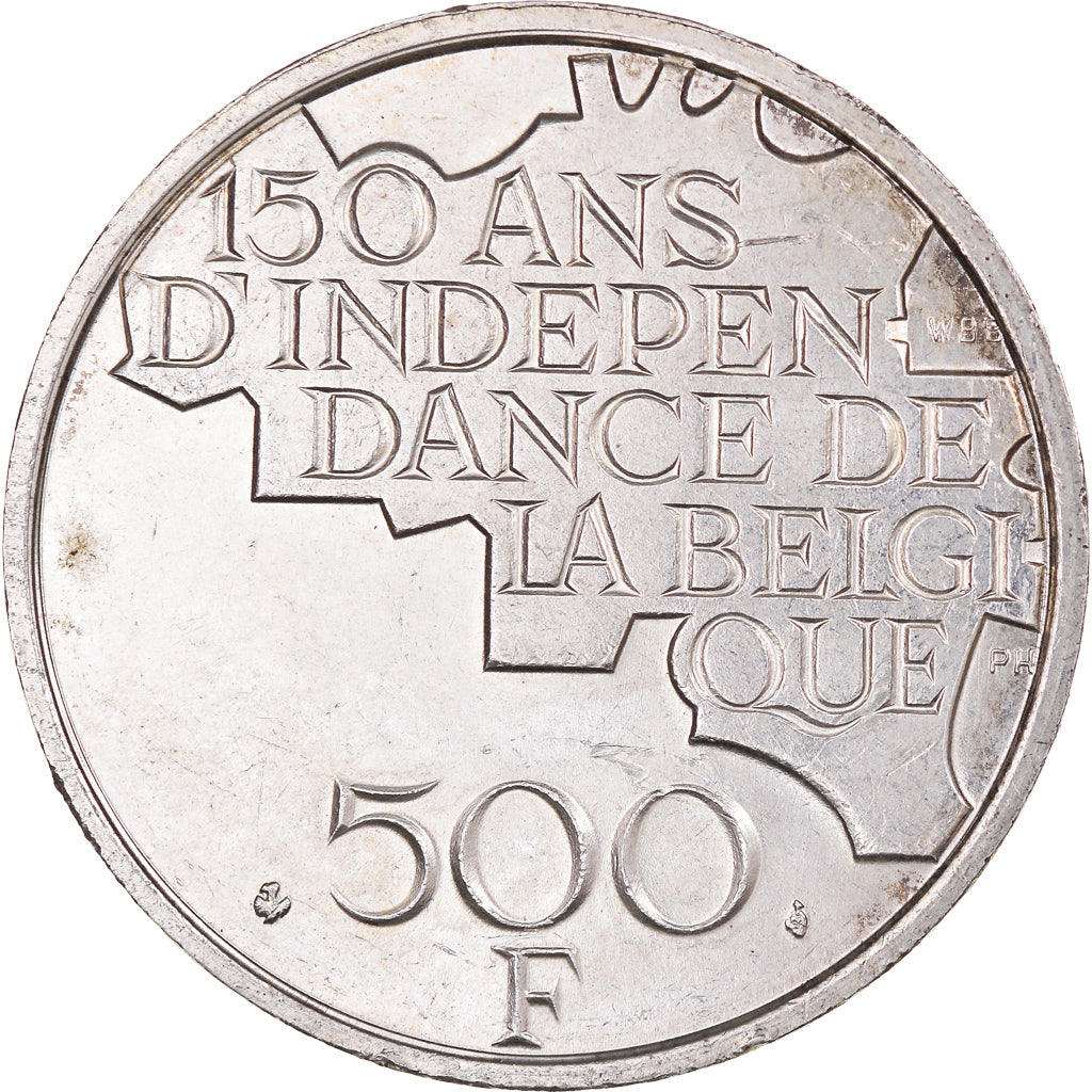 Munten, België, Baudouin I, 500 Francs, 500 Frank, 1980, Brussels, PR, Silver