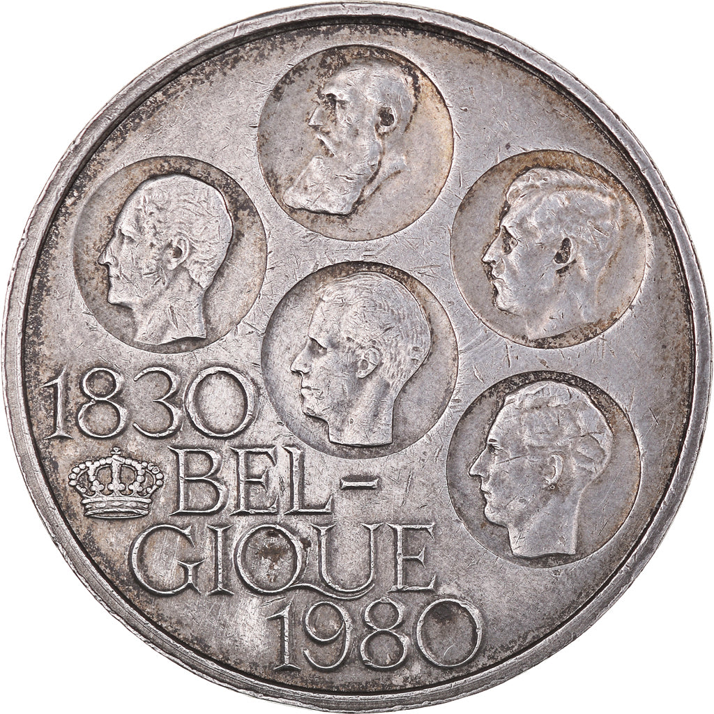 Moneda, Bélgica, Baudouin I, 500 Francs, 500 Frank, 1980, Brussels, MBC+, Plata