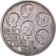 Moneda, Bélgica, Baudouin I, 500 Francs, 500 Frank, 1980, Brussels, MBC+, Plata