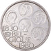 Coin, Belgium, 500 Francs, 500 Frank, 1980, Brussels, AU(50-53), Silver Clad