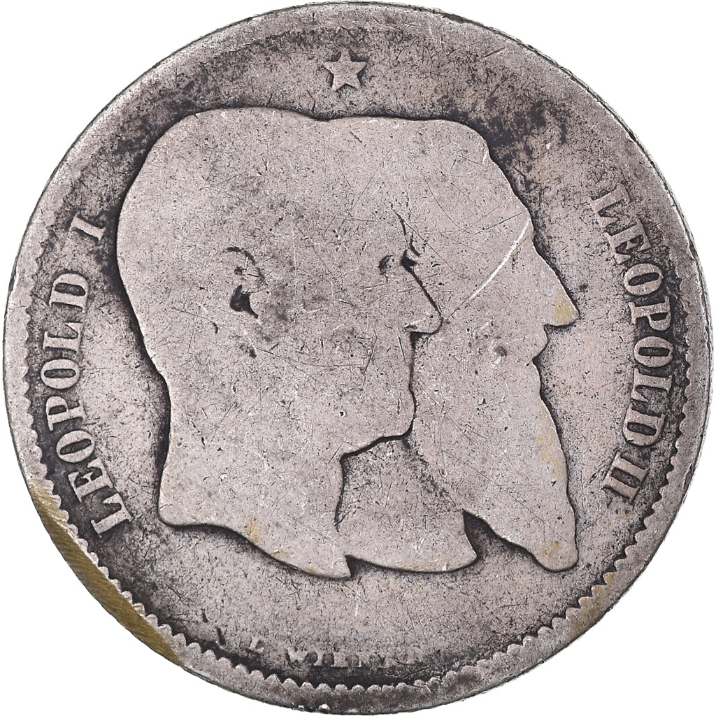 Coin, Belgium, Leopold II, Franc, 1880, VG(8-10), Silver, KM:38
