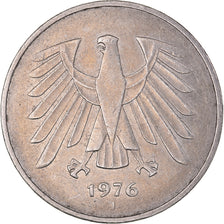 Monnaie, République fédérale allemande, 5 Mark, 1976, Hambourg, TTB