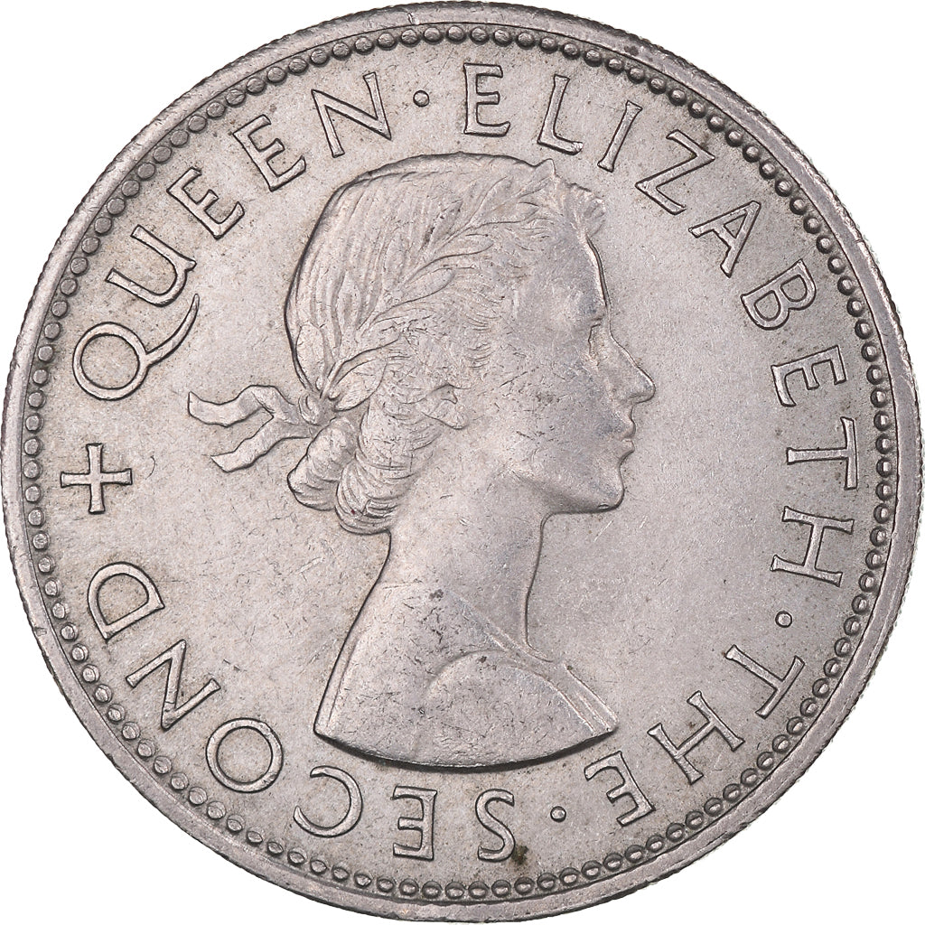 Coin, New Zealand, Elizabeth II, Florin, 1965, AU(50-53), Copper-nickel, KM:28.2