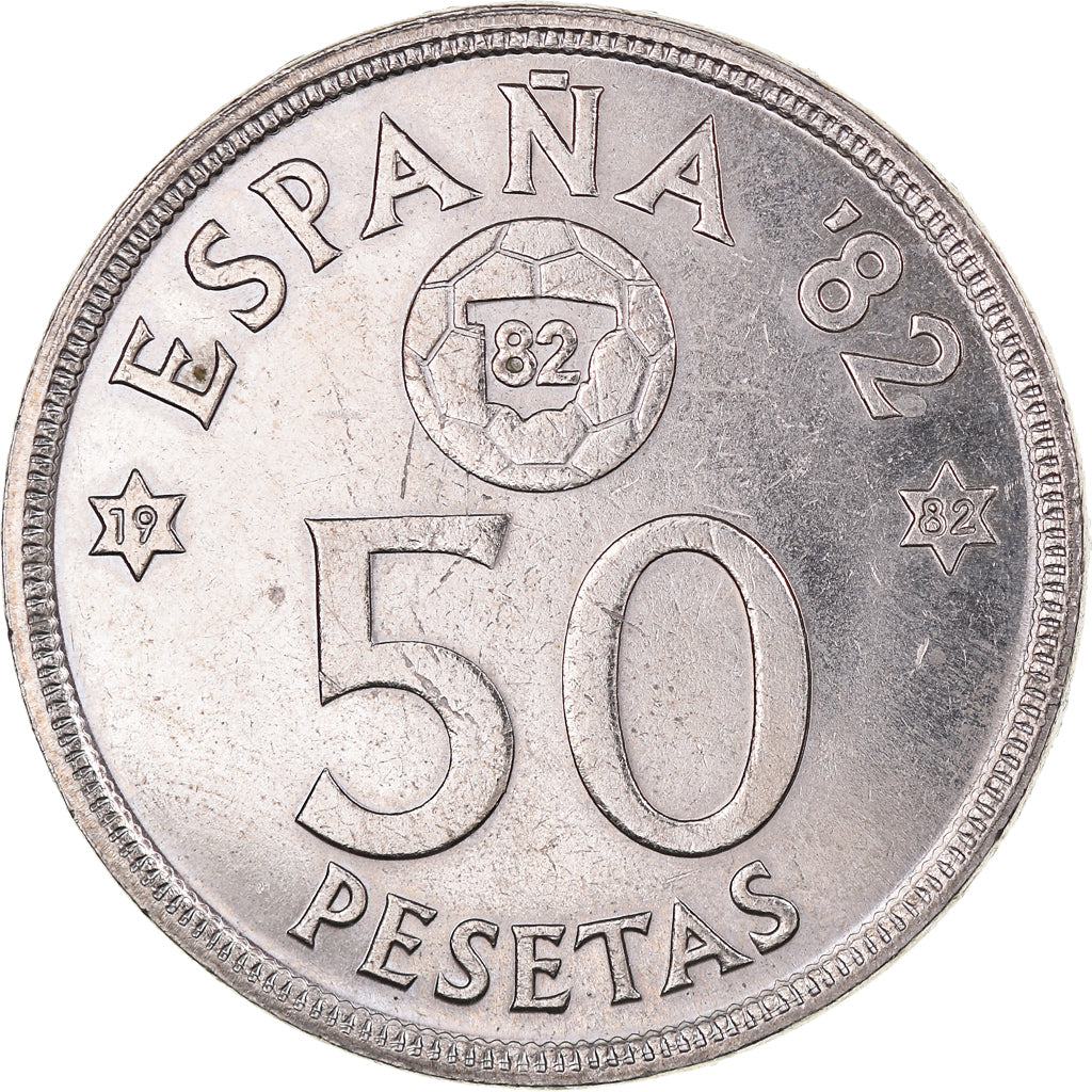 Munten, Spanje, Juan Carlos I, 50 Pesetas, 1982, Madrid, PR, Cupro-nikkel