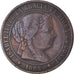 Coin, Spain, Isabel II, 2-1/2 Centimos, 1868, Madrid, VF(30-35), Copper