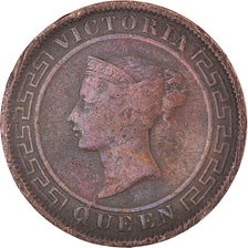 Moneta, Ceylon, Victoria, Cent, 1892, MB+, Rame, KM:92