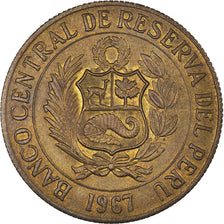 Moneta, Perù, Sol, 1967, SPL-, Ottone, KM:248