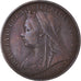 Moneda, Gran Bretaña, Victoria, Penny, 1900, MBC+, Bronce, KM:790