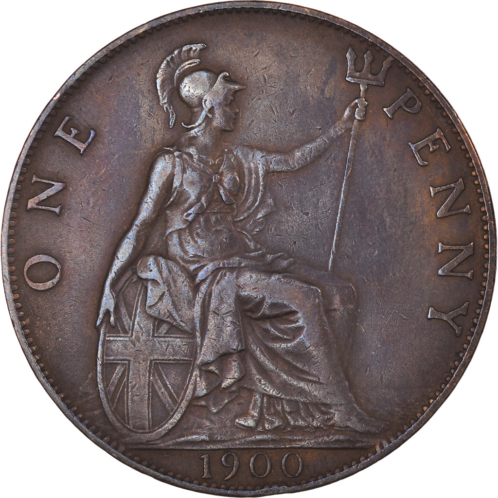 Monnaie, Grande-Bretagne, Victoria, Penny, 1900, TTB+, Bronze, KM:790