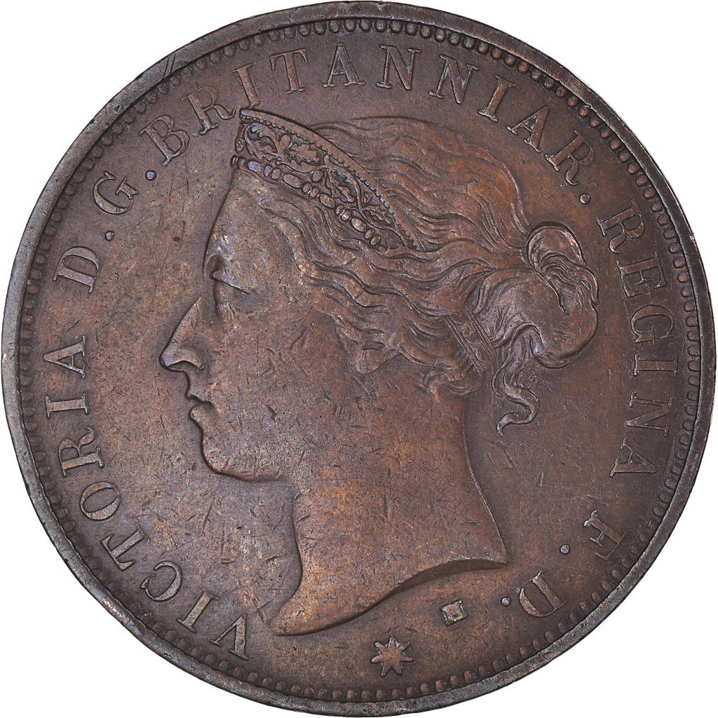 Coin, Jersey, Victoria, 1/12 Shilling, 1877, EF(40-45), Bronze, KM:8