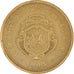 Moneda, Costa Rica, 100 Colones, 1995, MBC, Latón chapado en acero, KM:230