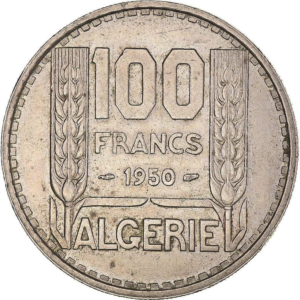 Coin, Algeria, 100 Francs, 1950, Paris, AU(50-53), Copper-nickel, KM:93