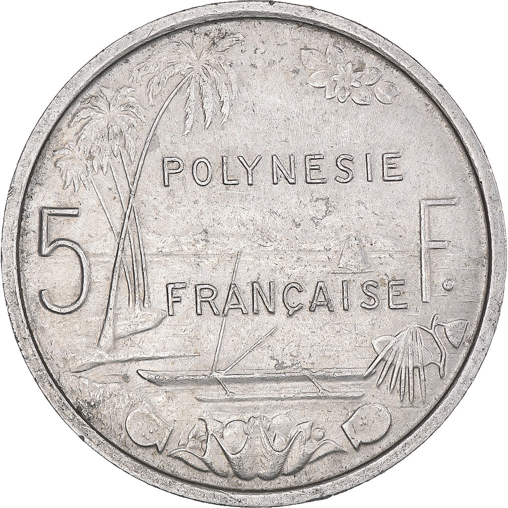 Monnaie, Polynésie française, 5 Francs, 1965, Paris, TTB+, Aluminium, KM:4