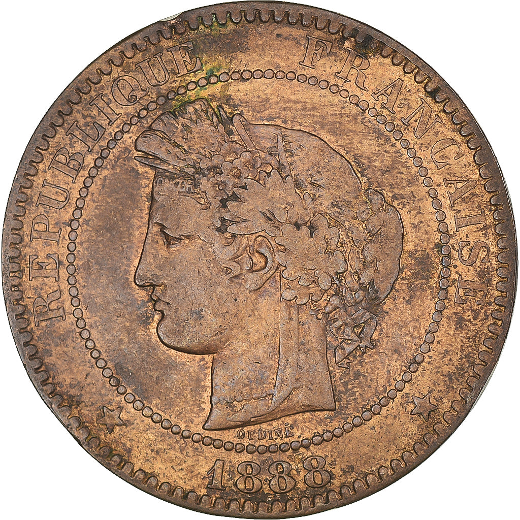 Münze, Frankreich, Cérès, 10 Centimes, 1888, Paris, S, Bronze, KM:815.1